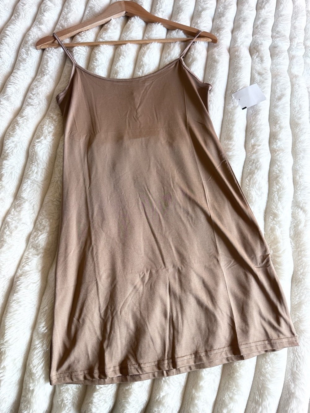 Seamless Slip Dress / Underlayer – Nude
 Taupe Slip Dress - Soft Brown